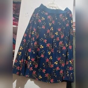 Skirt - Blue with Red and Yellow Accents